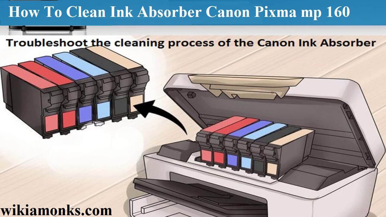 How To Clean Ink Absorber Canon Pixma mp 160